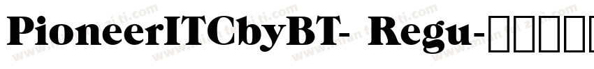 PioneerITCbyBT- Regu字体转换